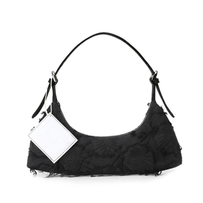 Trendy Patchwork Canvas Underarm Bag Retro Women'S Clutch Bag Designer Handbag Luxury Shoulder Bags for Women Bolsa De Hombro