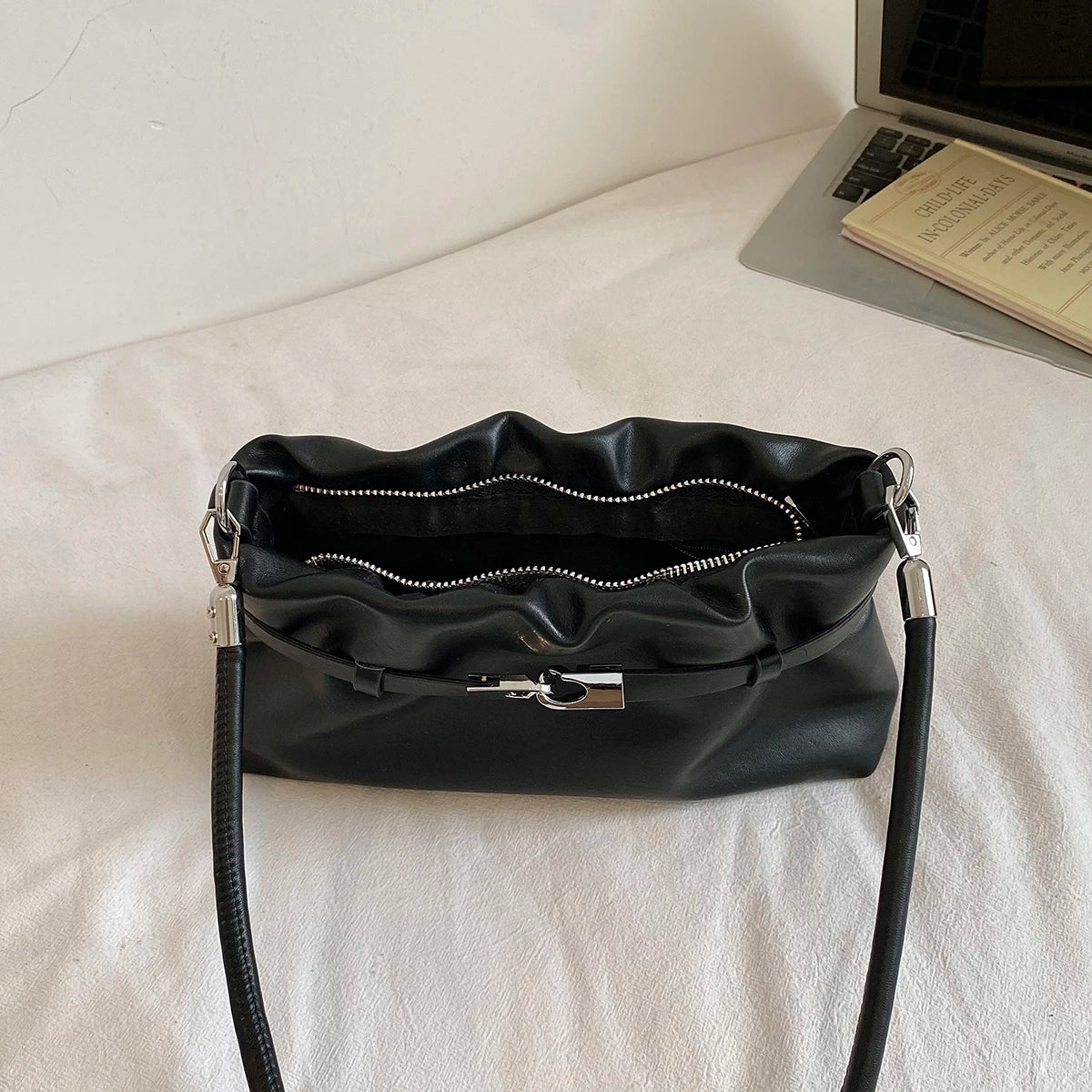 Women'S Small PU Leather Buckle Crossbody Bag Casual Work Simple Shoulder Bags 2026 New Luxury Fashion Handbags and Purses