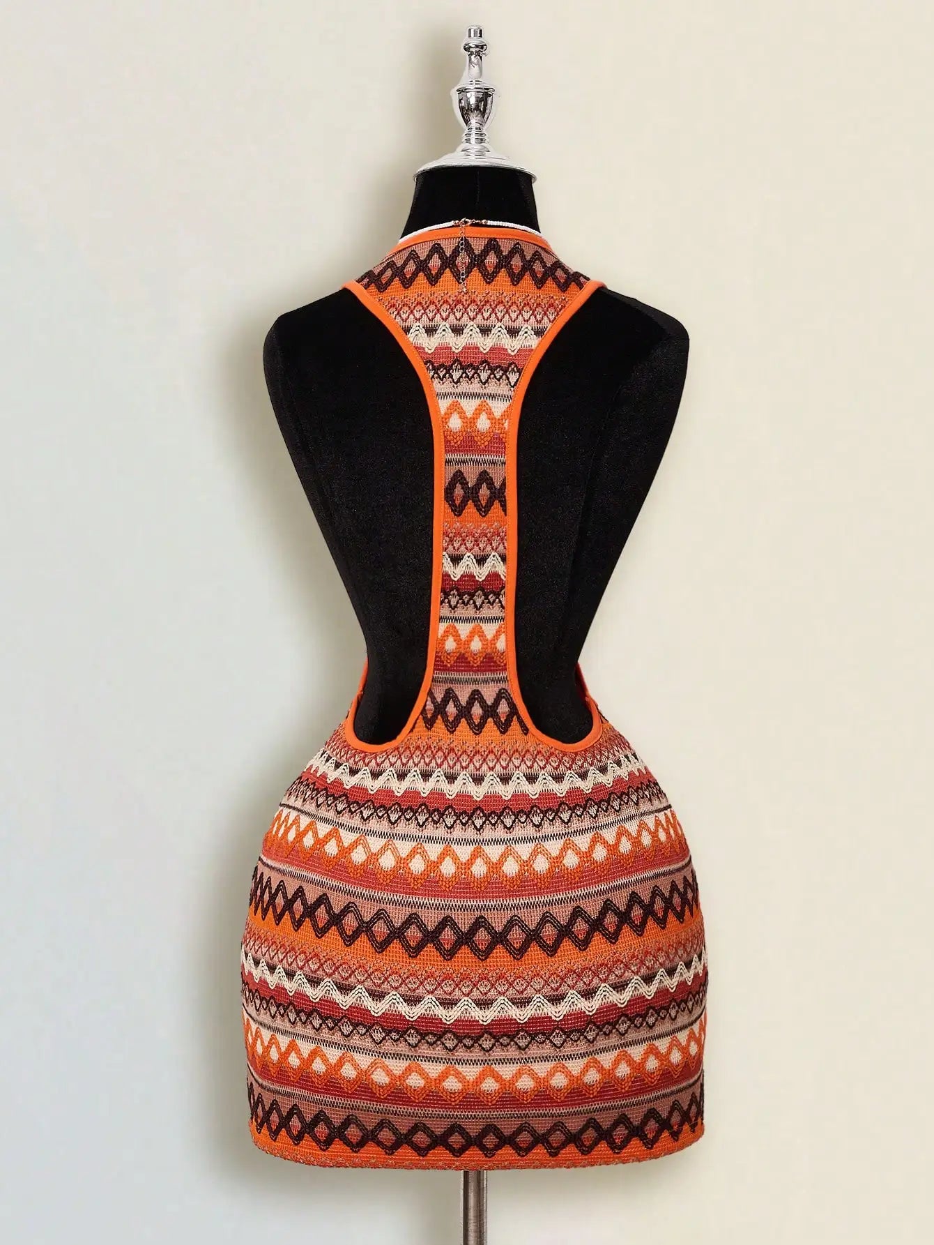 Solid Color Backless Bodycon Mini Dress White Sexy Club Party Dress