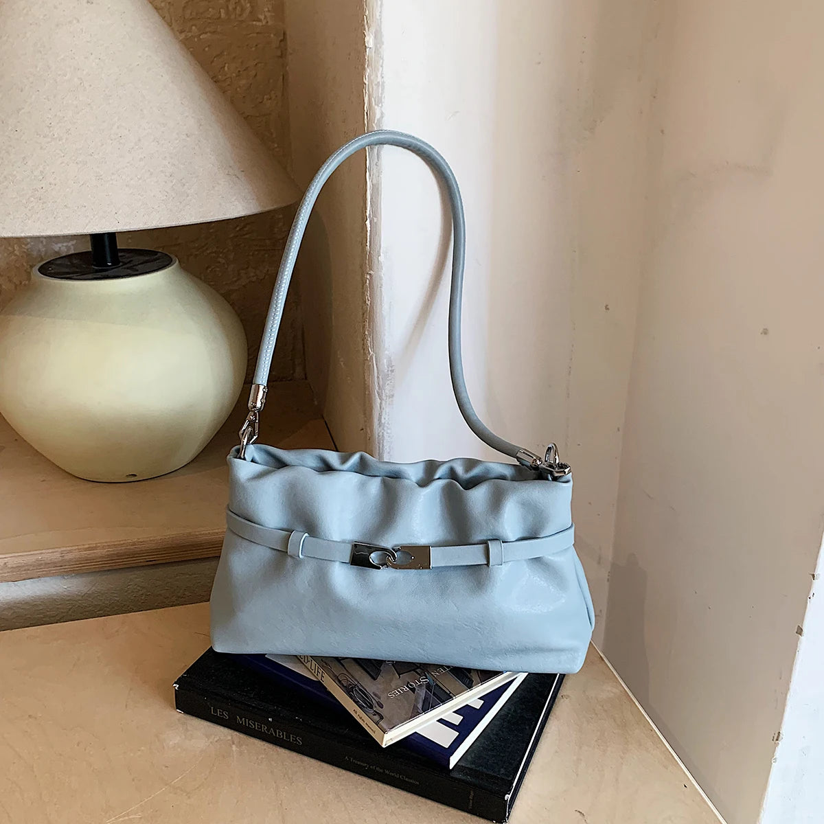 Women'S Small PU Leather Buckle Crossbody Bag Casual Work Simple Shoulder Bags 2026 New Luxury Fashion Handbags and Purses